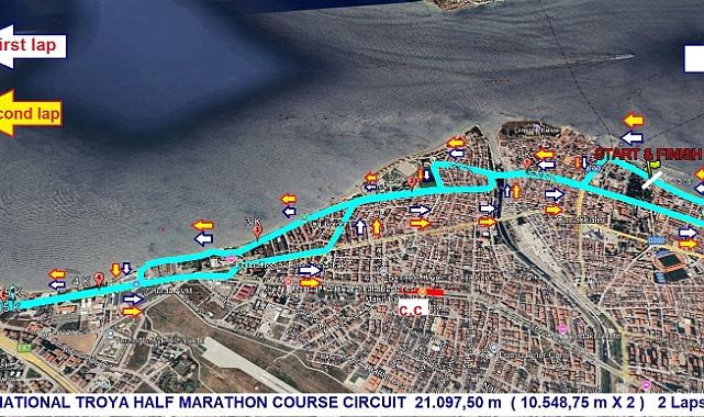 Saucony Troya Yarı Maratonu’nda Araç Parkına Dikkat! Trafiğe Kapalı Olacak Güzergahlar