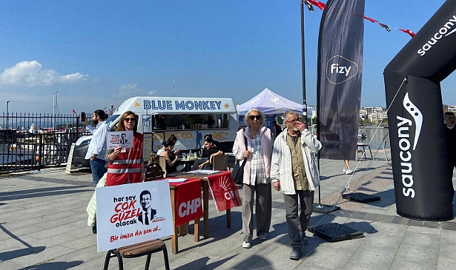 Saucony Troya Yarı Maratonu'nda CHP'den imza kampanyası