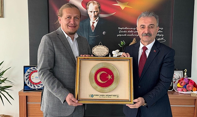 Türk Yerel Hizmet-Sen yetkililerinden Başkan Öztürk'e ziyaret
