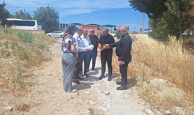 Başkan Oruçoğlu çalışmaları yerinde inceledi