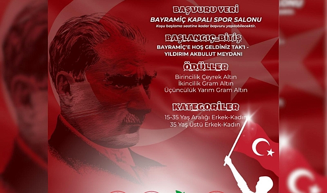 Bayramiç’te 19 Mayıs Atatürk Koşusu düzenlenecek