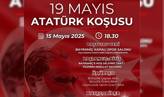 Bayramiç’te Atatürk Koşusu heyecanı yaşanacak