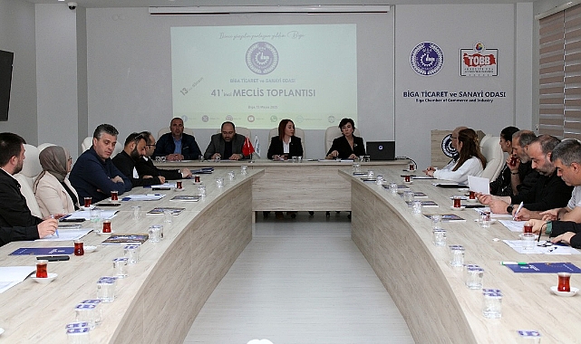 Biga TSO Mayıs ayı olağan meclis toplantısı gerçekleştirildi