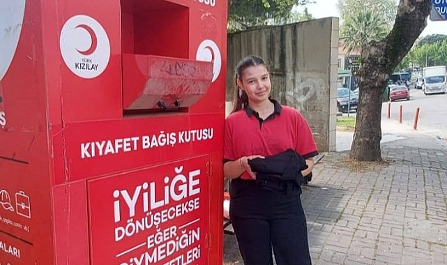 Çan'da lise öğrencilerinden Kızılay’a destek