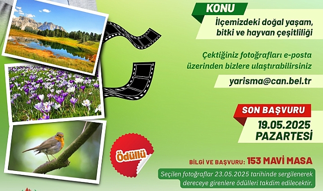 Çan Kent Konseyi’nden biyoçeşitlilik temalı fotoğraf yarışması