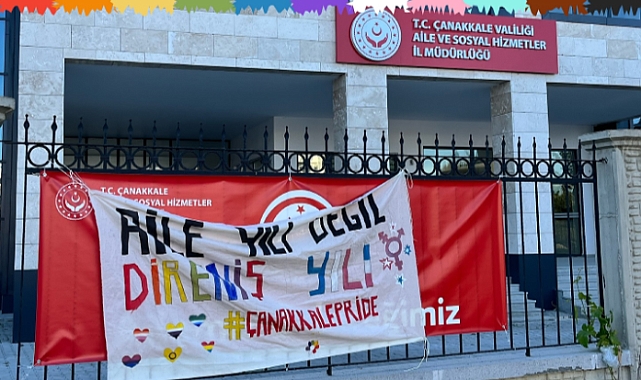 Çanakkale'de "Aile Yılı"na karşı pankartlı tepki: "Aile Yılı Değil, Direniş Yılı"
