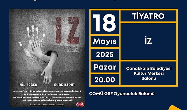 Gençlik Günleri kapsamında “İz” tiyatro oyunu sahne alacak