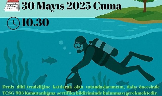 Gökçeada'da deniz dibi ve kıyı temizlenecek