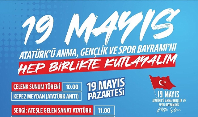 Kepez’de 19 Mayıs coşkusu yaşanacak: Etkinlik takvimi belli oldu