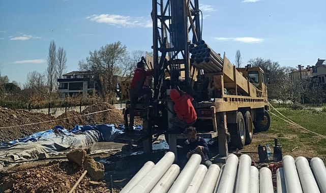 Küçükkuyu'da 2500 ton su kapasiteli yeni sondaj kuyuları hizmete girdi