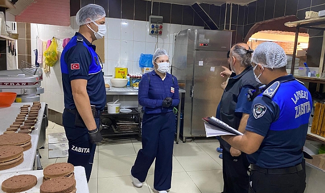 Lapseki’de tatlı imalathanelerine ve satış noktalarına denetim