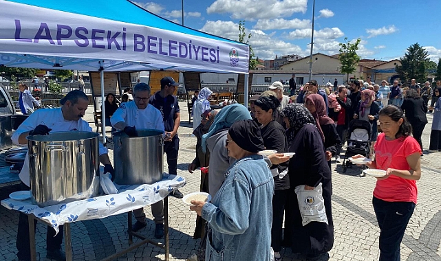 Lapseki’de Türk Mutfağı Haftası keşkek ile kutlandı