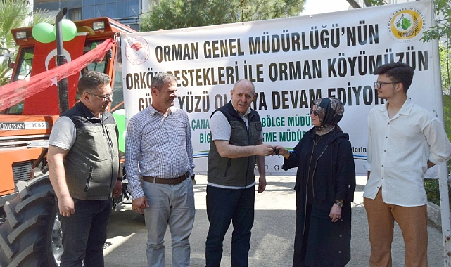Orman köylüsüne destek sürüyor: Biga’da Traktör Teslim Töreni gerçekleştirildi