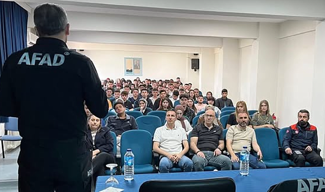 ÇOMÜ Yenice MYO Ormancılık Bölümü öğrencilerine afet eğitimi