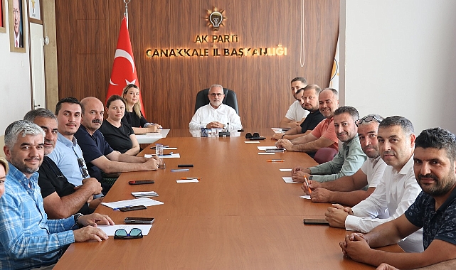 AK Parti Çanakkale Teşkilatı İl Yürütme ve Yönetim Kurulu toplantıları gerçekleştirildi