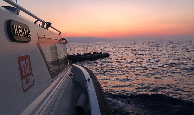 Ayvacık açıklarında 34 kaçak göçmen yakalandı