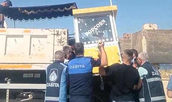 Barış Kordonu'nda seyyar satıcılara müdahale