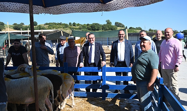 Başkan Alper Şen Kurban Pazarı’nı ziyaret etti