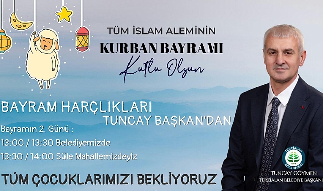 Başkan Göymen'den çocuklara bayram harçlığı