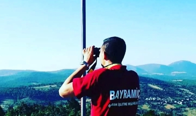 Bayramiç Orman İşletme Müdürlüğü Yangın Gözetleme Kuleleri 7/24 Teyakkuzda!