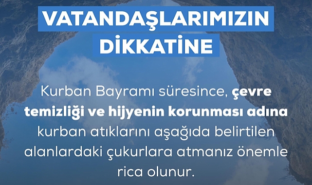 Biga Belediyesi’nden kurban atıkları için duyuru