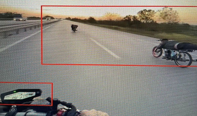 Biga’da trafik magandaları Jandarmadan kaçamadı