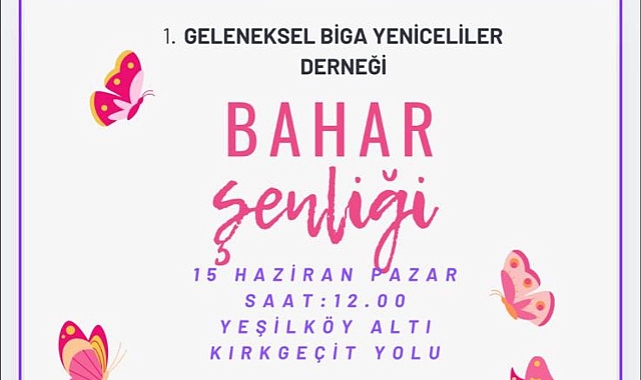 Biga Yeniceliler Derneği’nden Bahar Şenliği