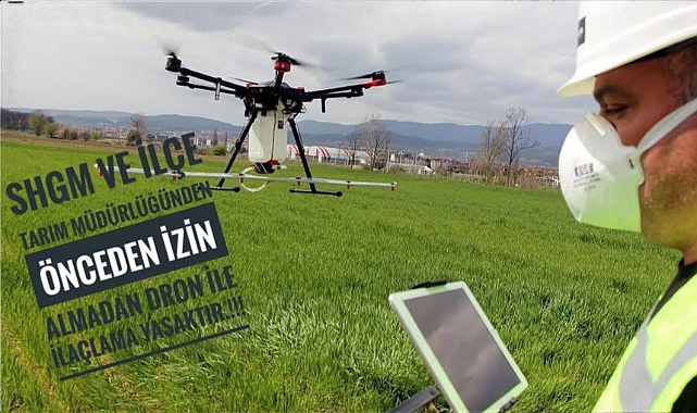 Biga Ziraat Odası’ndan dronla ilaçlama uyarısı: İzinsiz ilaçlama yasak!
