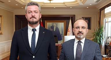Bülent Turan, MHP Merkez İlçe Başkanı Alparslan Çelik’i ağırladı