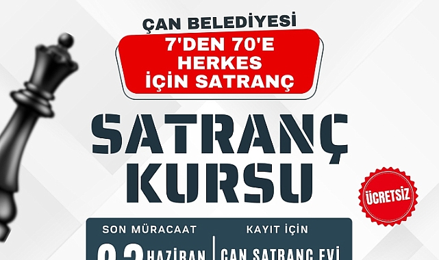 Çan Belediyesi'nden her yaşa santranç eğitimi