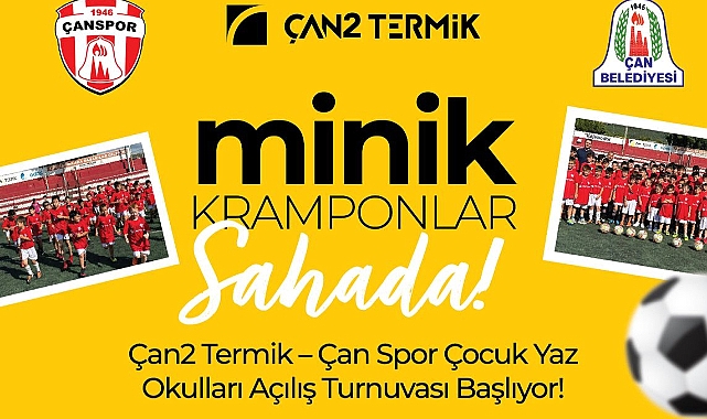 Çan2 Termik Santrali desteğiyle minik kramponlar sahaya çıkıyor