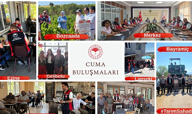 Çanakkale’de Cuma Buluşmalarıyla Üreticilere Destek Sürüyor