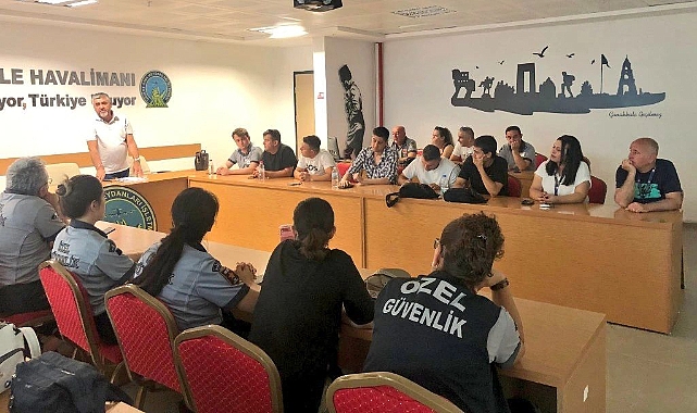 Çanakkale Havalimanı’nda Güvenlik Personeline Protokol ve Hitabet Eğitimi!