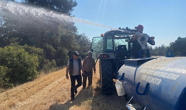 Çanakkale Orman Bölge Müdürlüğü Biçerdöverler yangına karşı denetimde
