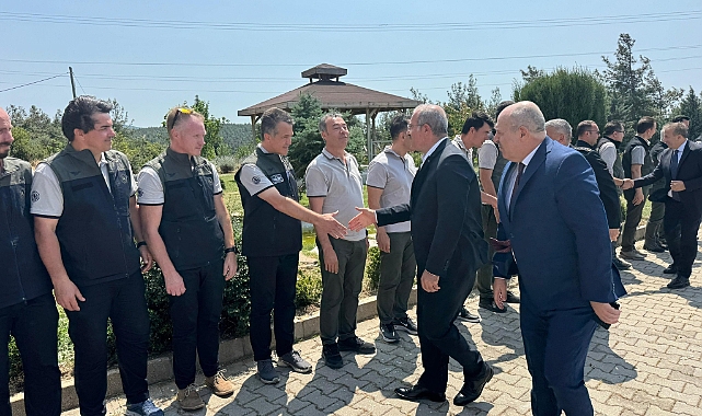 Çanakkale Valisi Toraman’dan Yangın Harekat Merkezi’ne Bayram Ziyareti