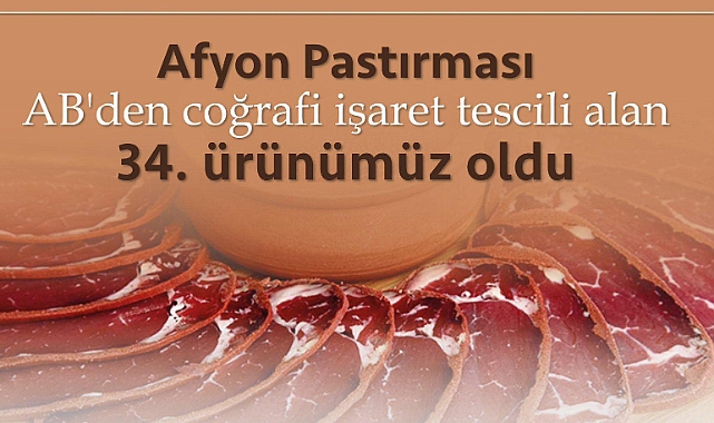 ÇTB'den Afyon Pastırması açıklaması