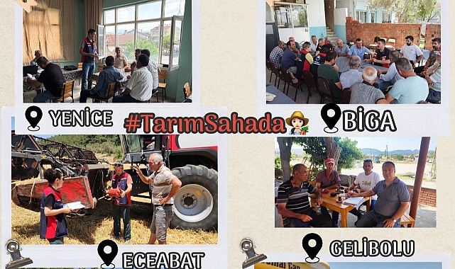 Cuma buluşmalarında üreticilerle sahada bir araya gelindi