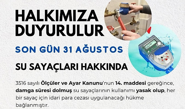 Damga süresi dolan su sayaçlarına ceza uygulanacak
