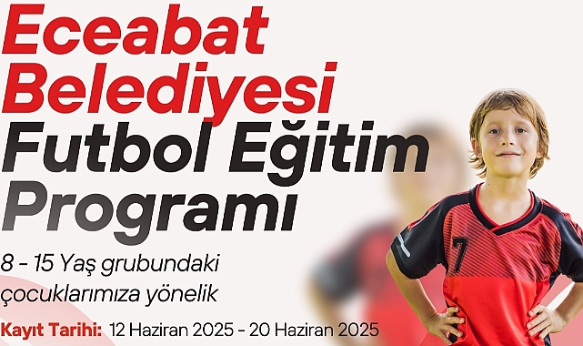 Eceabat Belediyesi'nden çocuklara ücretsiz futbol eğitimi