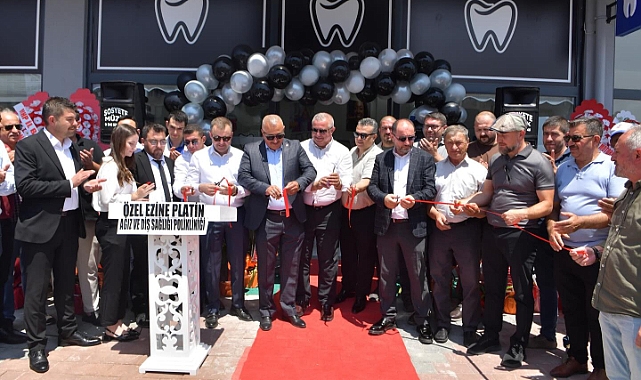 Ezine'de Platin Ağız ve Diş Sağlığı Merkezi hizmete açıldı