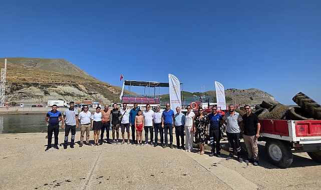 Gökçeada’da deniz dibi temizliği