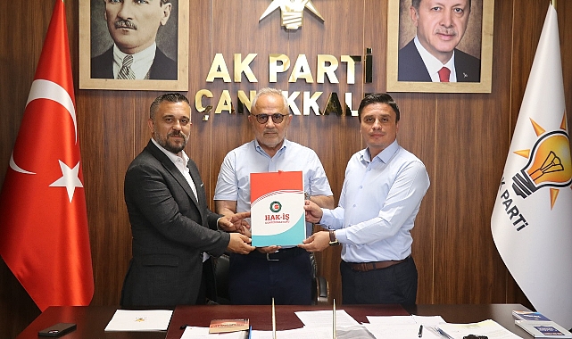 HAK-İŞ ve Öz Sağlık-İş’ten AK Parti İl Teşkilatına Ziyaret