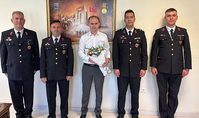 Jandarma Teşkilatının 186. Kuruluş Yıl Dönümünde Kaymakam Salih Sak’a Ziyaret