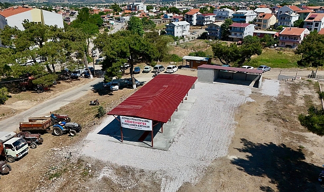 Kurban kesim alanı bayrama hazır