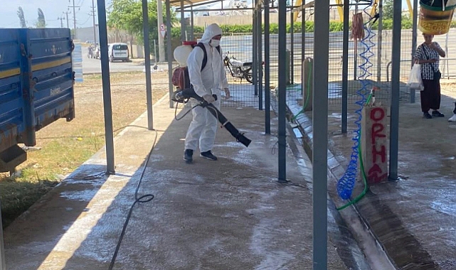 Kurban kesim alanı temizlendi