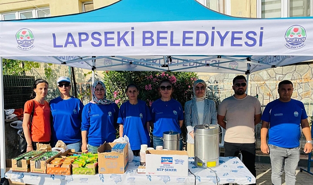 Lapseki Belediyesi'nden LGS sabahı öğrencilere destek