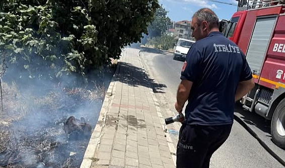 Lapseki İtfaiyesi Uyarıyor: İzmarit atma, anız yakma, yangına sebep olma!