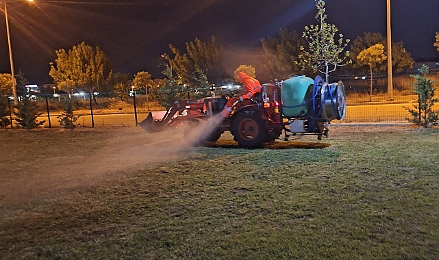 Park ve yeşil alanlarda kene ilaçlaması