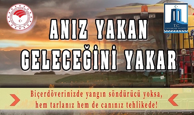 Üreticilere anız ve orman yangını uyarısı