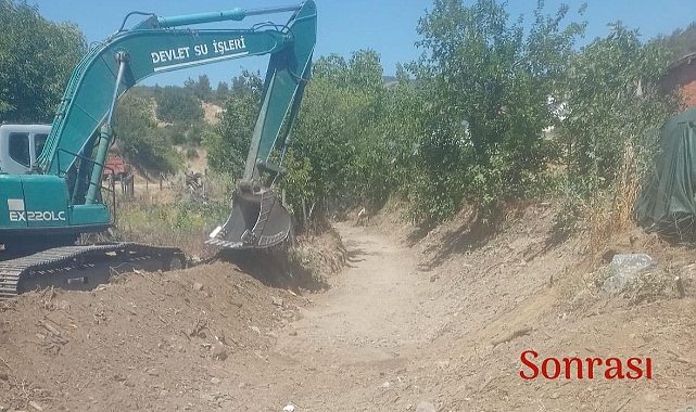 Yenice Gündoğdu Köyü’nde Taşkınlara Karşı Önlem: Derelerde Rüsubat Temizliği Sürüyor